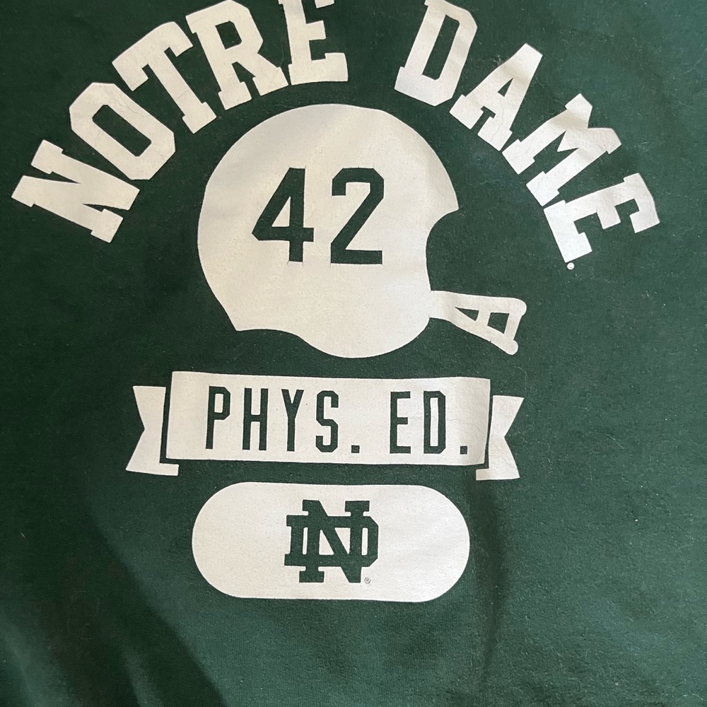 Notre dame Irish football crewneck sweatshirt